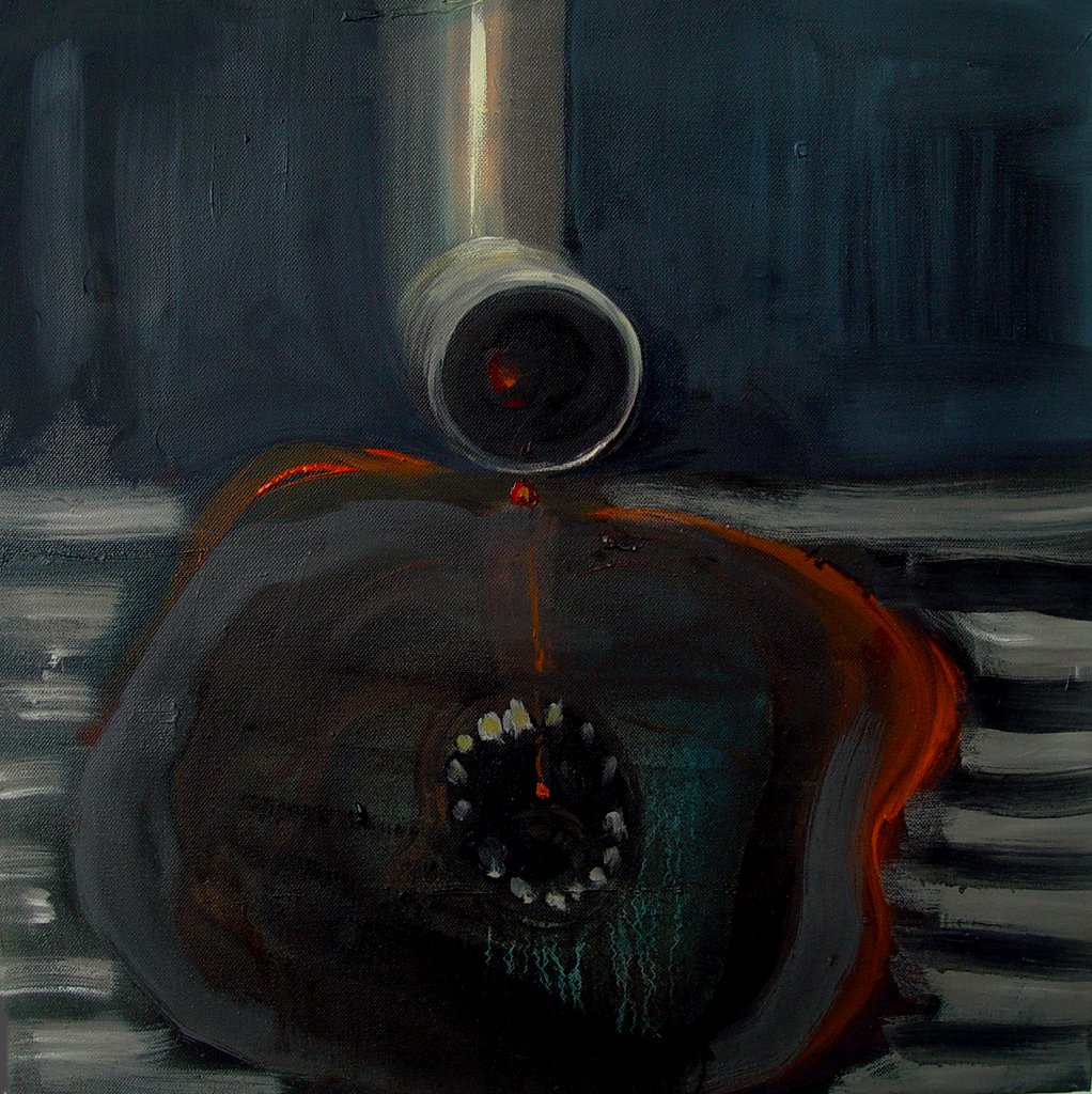 Rynna, olej na płótnie, 50cm x 50cm, 2010