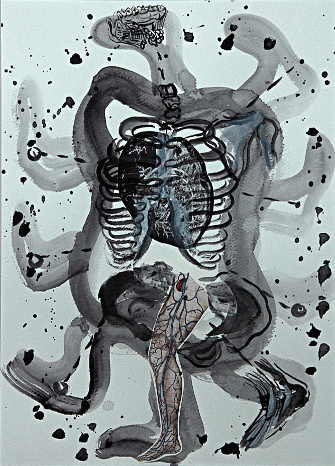 Walker, collage, 40,5 cm x 30,5cm, 2011