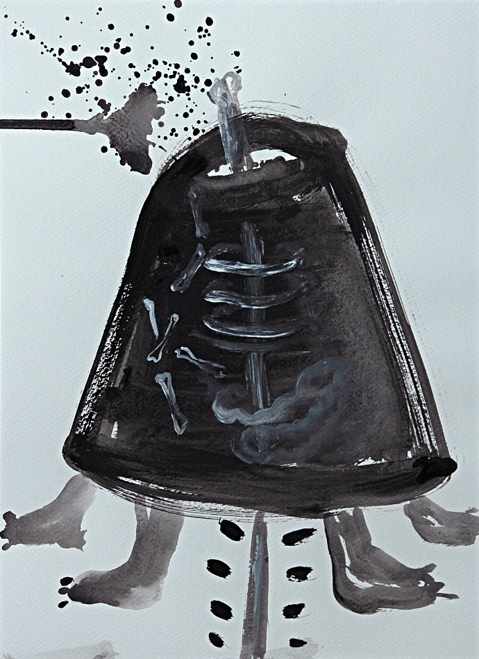 Pot, ink, 40,5 cm x 30,5cm, 2011