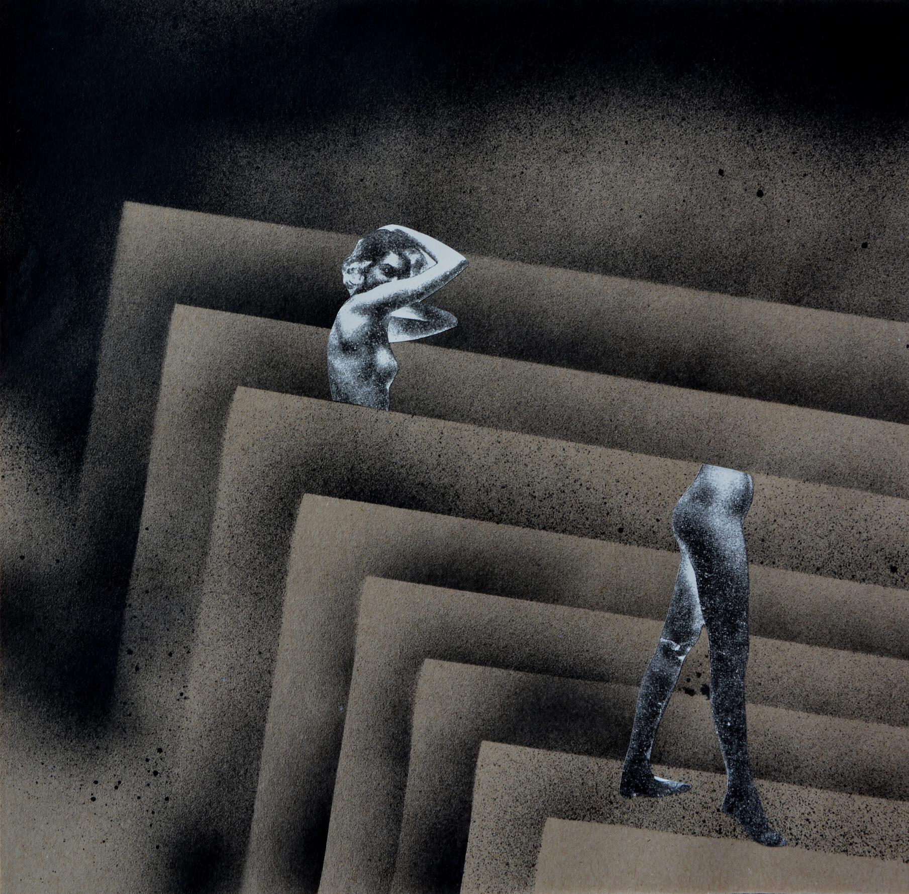 Stairs, collage, pattern, 29,5cm x 30cm, 2013