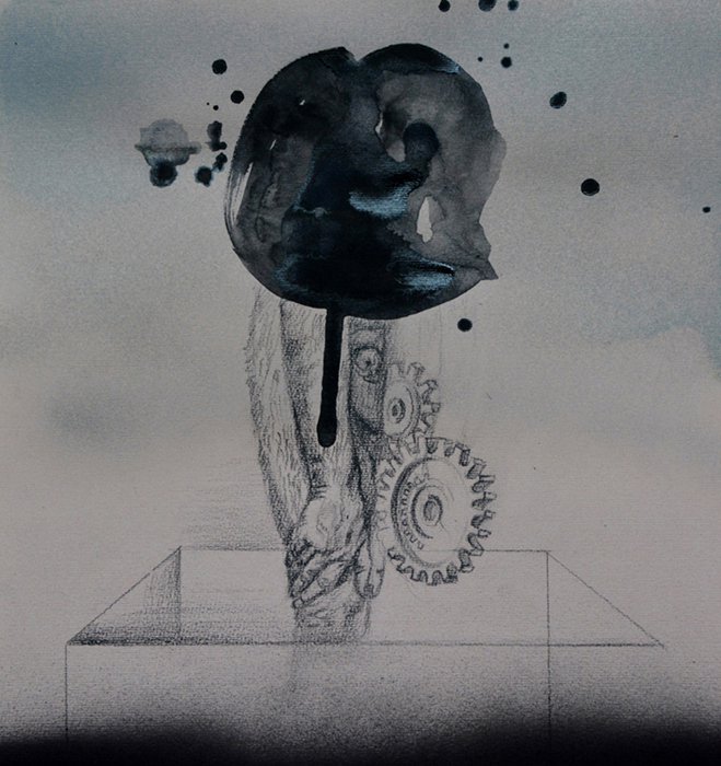 Metamorphosis, pencil drawing, ink on paper, 25cm x 23cm, 2013