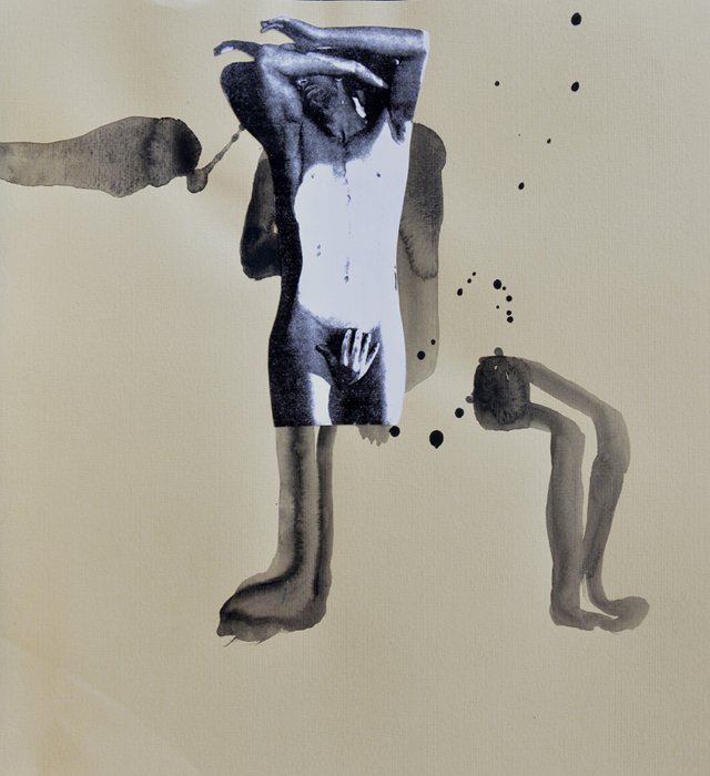Dancer, collage, 30cm x 30cm, 2013